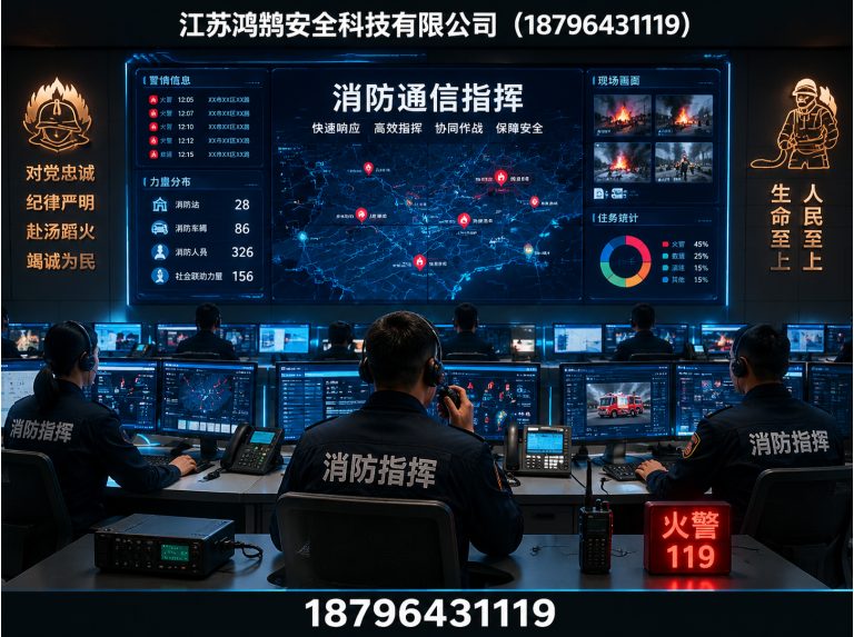 合肥消防通信指挥展示图